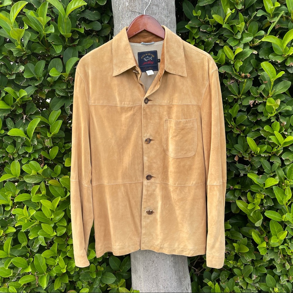 NWOT Paul & Shark Yachling Camel Suede Men’s Jacket Size M